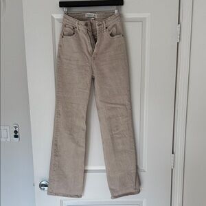 Abercrombie & Fitch Tan Flare Jeans
